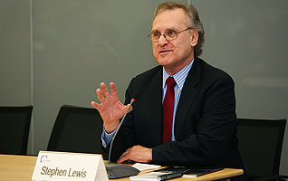 Stephen Lewis speaks about brutality in Zimbabwe
